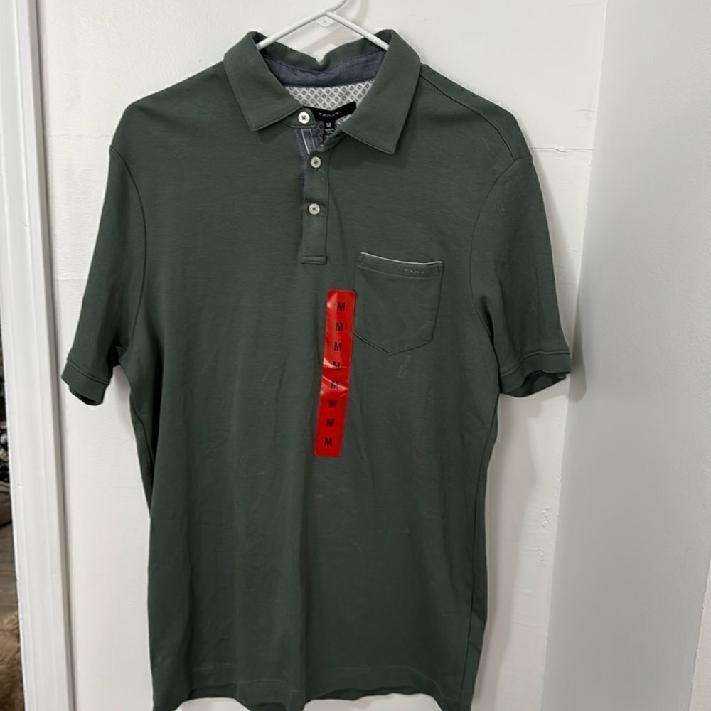 TAHARI POLO SHIRT NWT SIZE M